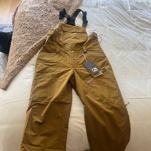 Men’s Large FLYLOW Snowman Bib NWT